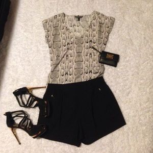 Black high waisted shorts