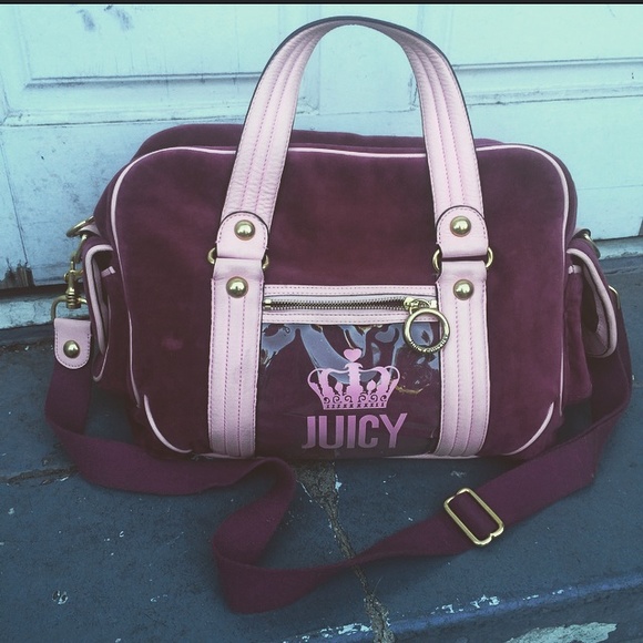 True vintage, rose Juicy velour duffel bag