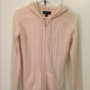 Aqua Cashmere Hoodie Sweater - size small