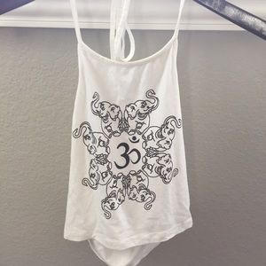 Brandy Melville halter graphic top