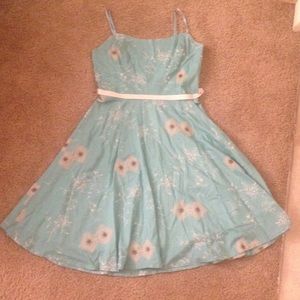 Teal Embroidered Juniors Dress - Size 7/8