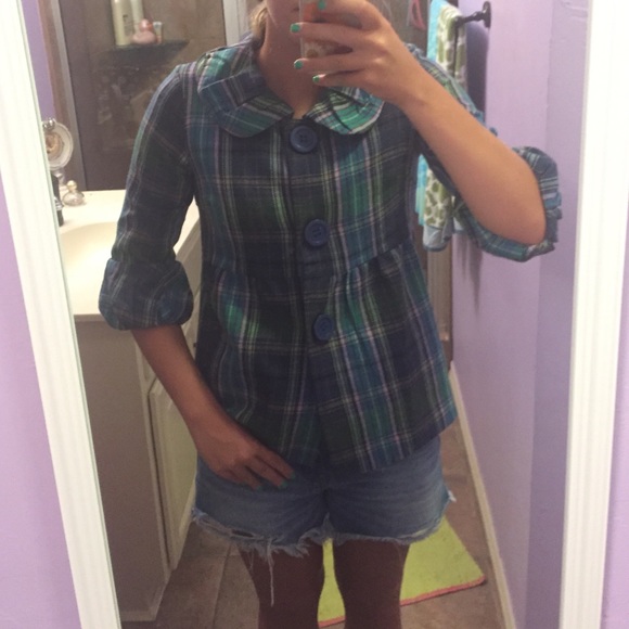 Zinc plaid Jacket