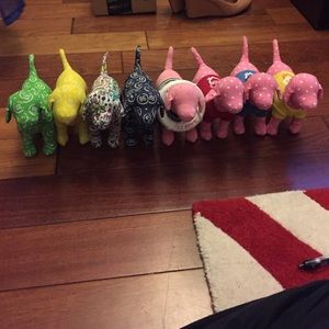 8 PINK mini dogs