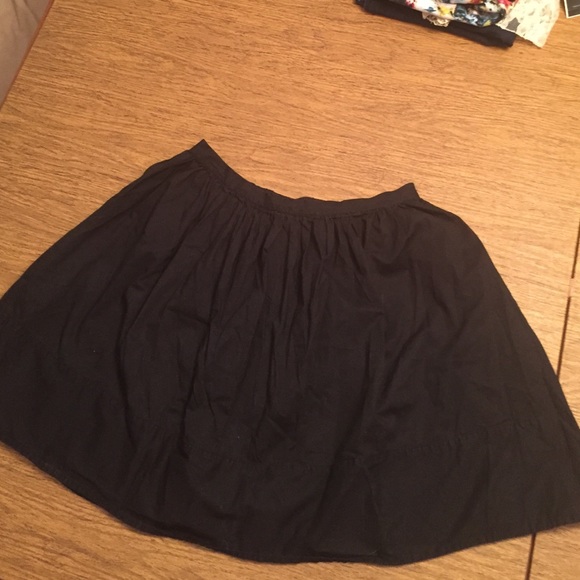 Black flowing skirt.