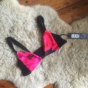 Bikini Top Floral Bikini Bralette Top Sz L