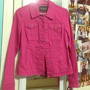 Pink Guess Jean Jacket