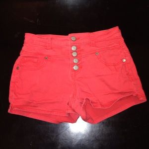 Light Orange High Waisted Shorts