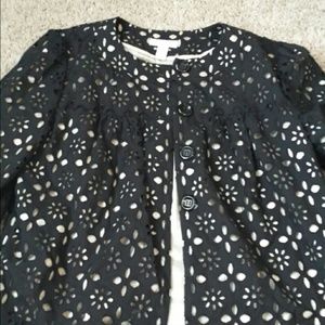 Charter Club black and tan blazer