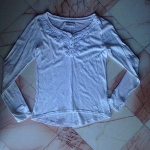 Long sleeve crochet Abercrombie & Fitch top