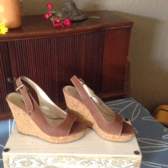 Steve Madden cork wedges