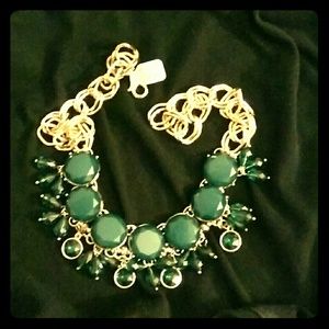 Beautiful green statement necklace