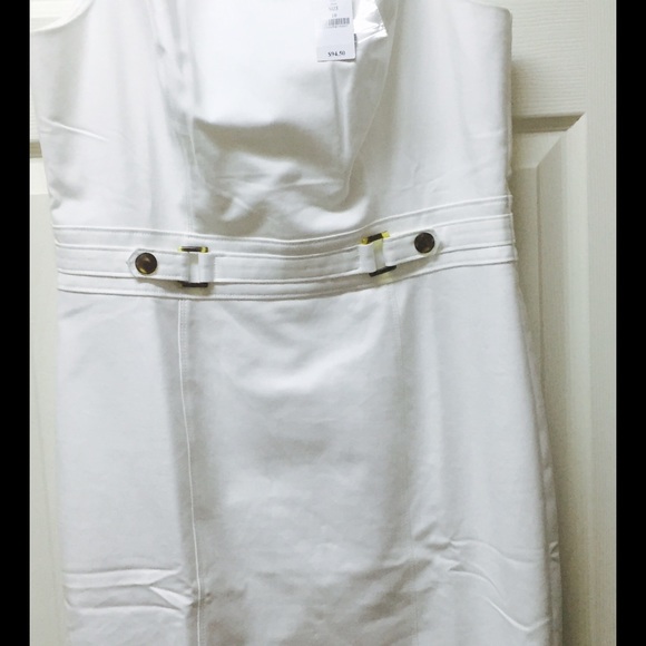 White House black market white dress kneelength$40 - Picture 2 of 4