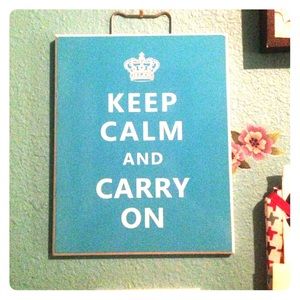 "Keep Calm" Wall Decor