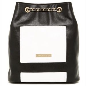Black and White Chain Backpack
