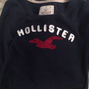 Navy hollister long sleeve