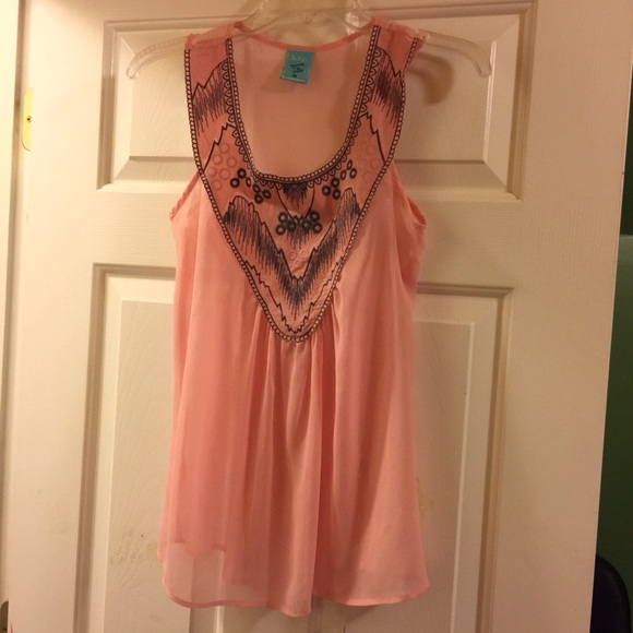 H.I.P Tops - Sheer cute tank.