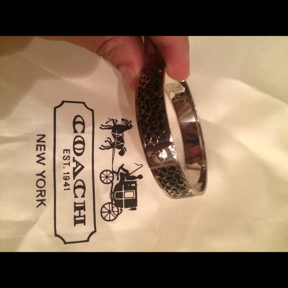 Black coach bangle