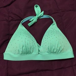 Turquoise Studded Bathing Suit Top 👙