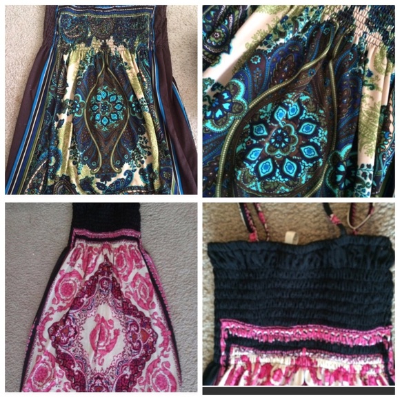 Set of two Boho Dresses/Swimsuit Cover Up