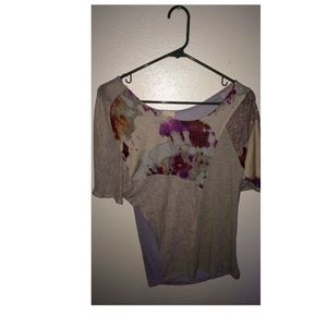 Slouchy collaged shirt