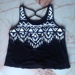 Black crop top