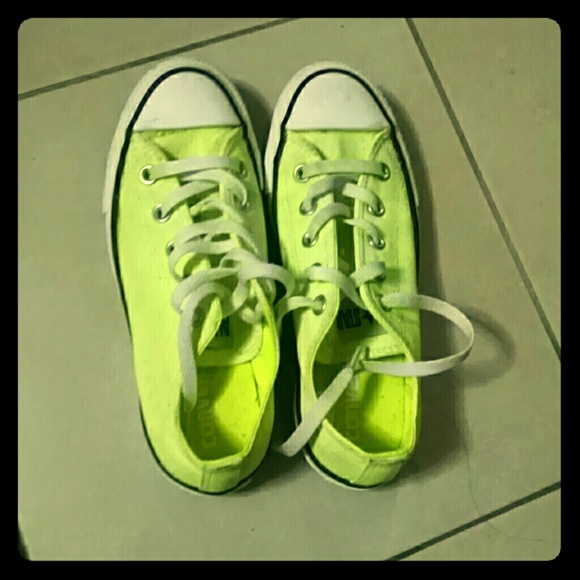 Neon Green Converse