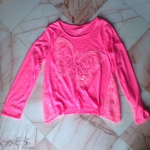 Lace detail long sleeve