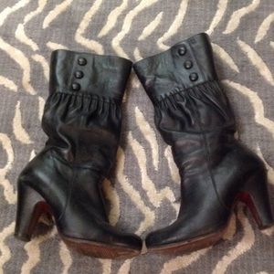 Chie Mihara black slouch boots