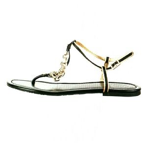 Tory Burch Gold Chain Sandals
