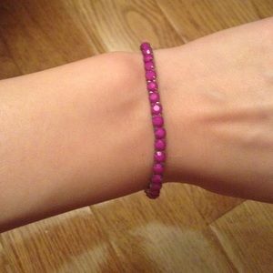 Pink gem bracelet