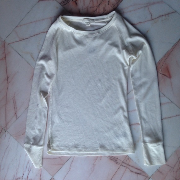 Waffle knit long sleeve