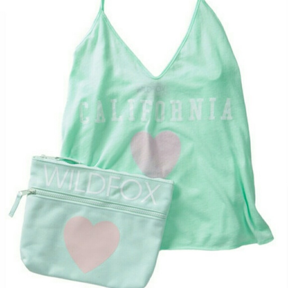 Wildfox Tops - WF cali love tank and bag set