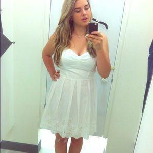 White cutout dress