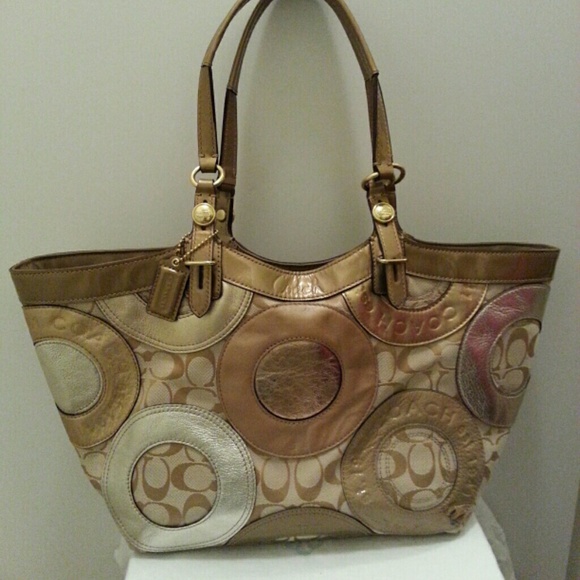 Coach Carly Patchwork Tote