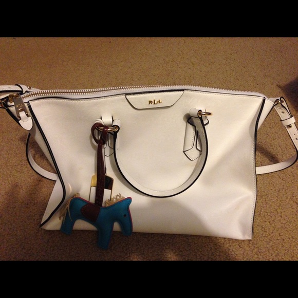 Leather white bag - Picture 1 of 1