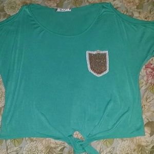 Teal/turquoise shirt