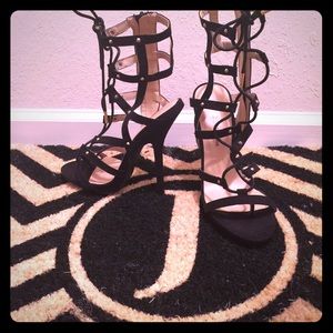 Sandal Mini Gladiator Heels Black