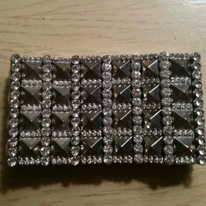 Rhinestone studded bracelet