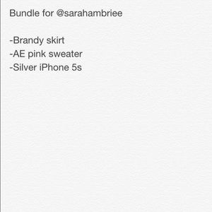 Bundle for @sarahambriee