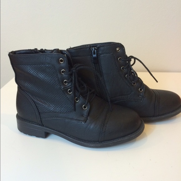 Black ankle boots