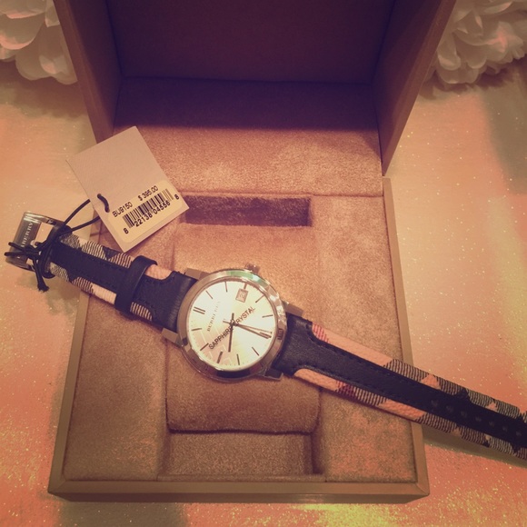 Authentic Burberry The City Haymarket Check Watch.