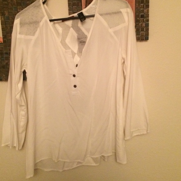 BKE white blouse AND black Buckle shirt Bundle NFS