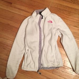 White NorthFace fleece