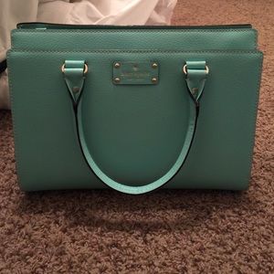Brand New Un-Used Kate Spade Giverny Blue Hand Bag