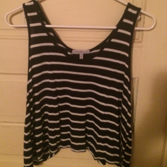 Striped Charlotte Russe Crop Tank - Picture 2 of 4