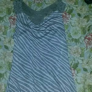 Gray zebra pattern shirt