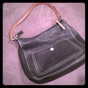 Coach Black Pebbled Leather Handbag