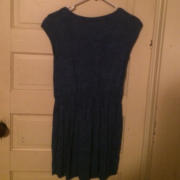 Blue Patterned Aero Dress - Picture 3 of 3