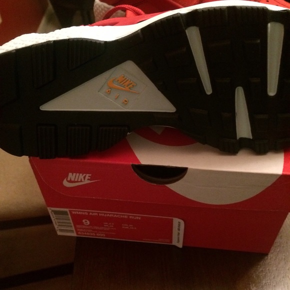 {SOLD} Nike Huarache Run Cinnabar Orange Red 9 - Picture 3 of 3