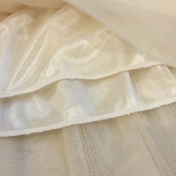 Custom Made Silk n' Tulle Skirt - Picture 3 of 4